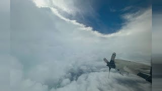 Inside the eye of the storm NOAA plane captures Hurricane Beryl [upl. by Carew214]