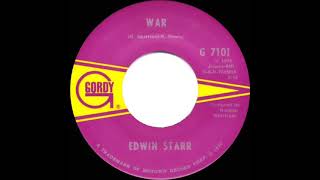 1970 HITS ARCHIVE War  Edwin Starr a 1 recordmono 45 [upl. by Lona]