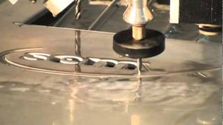 Waterjet Cutting the Semyx Logo [upl. by Durst784]