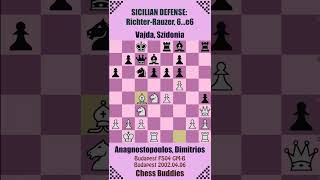 SICILIAN DEFENSE RichterRauzer 🔴 Anagnostopoulos Dimitrios vs Vajda Szidonia  Budapest 2002 [upl. by Ayra]