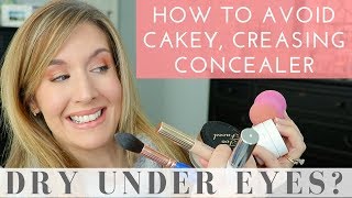 Dry Under Eyes Cakey Concealer Issues 8 Concealer Tips amp Tricks [upl. by Sousa]