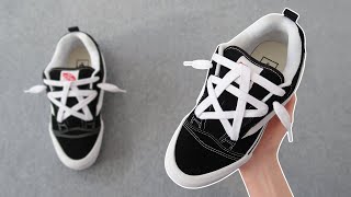 HOW TO STAR LACE YOUR KNU SKOOL VANS EASY [upl. by Effy]