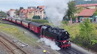 Ausfahrt in Wernigerode der BR99 222 4K [upl. by Naloj812]