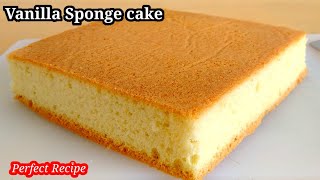 Best Eggless Sponge Cake  Eggless Hot Milk Cake [upl. by Ayotl]