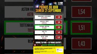 Pronostic foot  5 pronos samedi 21 septembre pronosticfoot pronostic football footshorts [upl. by Adnilg]