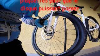 Tuto  comment changer des plaquettes de frein  VTT [upl. by Nohtahoj274]