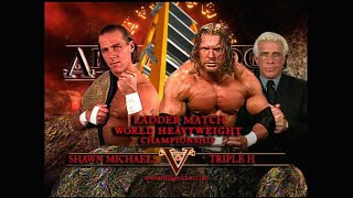 Story of Shawn Michaels vs Triple H  Armageddon 2002 [upl. by Annauj153]