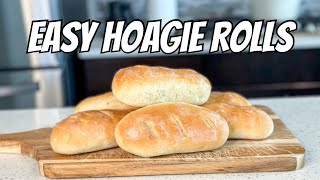 Homemade Hoagie Sandwich Rolls [upl. by Nesnah]