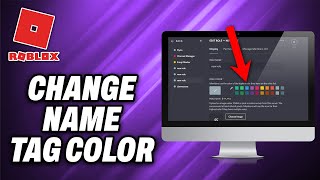 How To Change Roblox Name Tag Color 2024  Quick Help [upl. by Kaete]