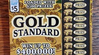 ILLINOIS LOTTERY 5 GOLD STANDARD TICKETS [upl. by Soirtemed]