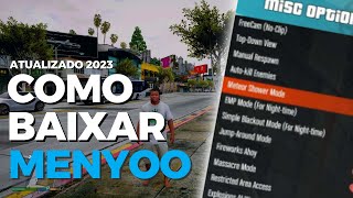 COMO INSTALAR MOD MENYOO NO GTA V MELHOR MOD MENU 2023 [upl. by Aibos540]