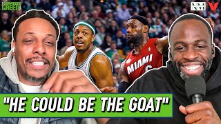 Paul Pierce finally ADMITS LeBron James “could be the GOAT”  Draymond Green Show [upl. by Akirahs]