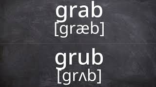 GRAB vs GRUB Pronunciation in American English [upl. by Garzon192]