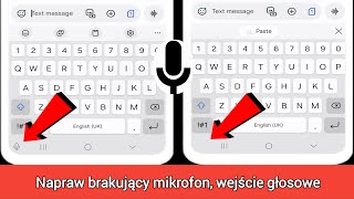 Jak naprawić brakujący mikrofon wprowadzania głosu na klawiaturze Samsung Galaxy 2024 [upl. by Aneehsat]