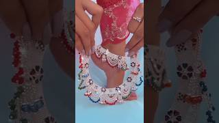 beautiful silver anklet design🥰👌 viralvideo silver anklets payal 2024 new design yt shorts [upl. by Ahsirek]