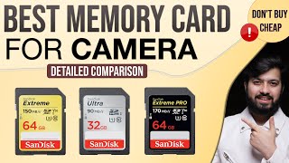 Best SD Memory Card For DSLR amp Mirrorless Cameras  SD Memory Cards Explained In Hindi [upl. by Eceerahs]