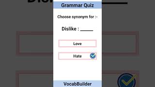 Synonyms Quiz  English grammar practice [upl. by Seda]