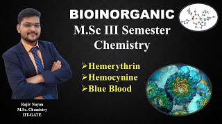 What is hemocyanin and Hemerythrin chemistry MScThird semester [upl. by Janek324]