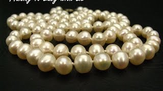 How To Reknot knot Pearls With Knotting Tool [upl. by Russon954]