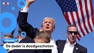 Man probeert Trump neer te schieten en raakt zijn oor [upl. by Lisk770]