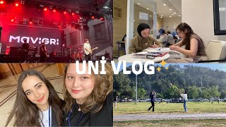 VLOG  Samsun’da Üniversite Hayatı  Ders Çalışıyoruz Etkinlikler Bölüm Pikniği Konserler✨🎸vlog [upl. by Adiarf]