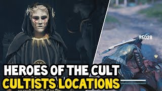 Assassins Creed Odyssey  All HEROES OF THE CULT CULTISTS Location Walkthrough [upl. by Sundstrom]