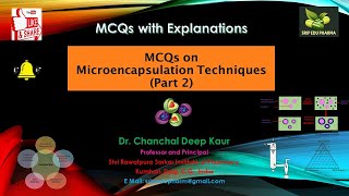 MCQs on Microencapsulation Techniques Part 2  NDDS [upl. by Ev]