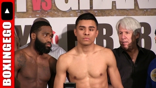 ADRIEN BRONER V ADRIAN GRANADOS FULL WEIGHIN  FACE OFF ADRIEN BRONER SCARY LOOK  ADRIAN GRANADOS [upl. by Nicko]