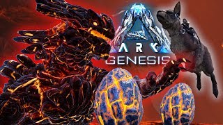 Magma Eier stehlen amp Vulkan Ausbruch  7  Ark Genesis [upl. by Nisaj663]