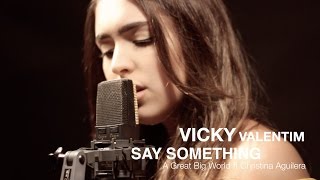 Say Something  A Great Big World ft Christina Aguilera Vicky Valentim cover [upl. by Leicester]