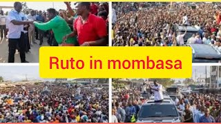 Ground shifting Ruto issues a statement after big crowd showed up at likoni to listen unity agenda [upl. by Wing]