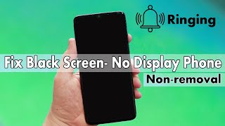 How To Fix Black Screen Problem on Android Phone NonRemovable Battery Fix Black screen No Display [upl. by Yrelle157]