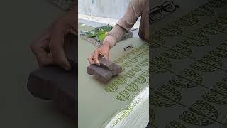 Wooden Block Printing Made Easy  Printing on Fabric [upl. by Bois]