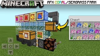 Minecraft  AFK CORAL amp SEAGRASS FARM  Automatic  Tutorial  MCPE  Xbox  Bedrock  Switch [upl. by Koa]