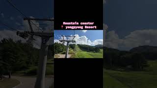 Gangneung trip Mountain coaster in yongpyong Resort  NO COPY RIGHT [upl. by Anibla234]