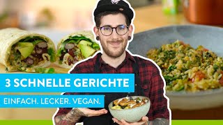 Vegane Bio Knusperstäbchen Bowl mit Gemüse [upl. by Decima]