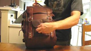 Leather Backpack video [upl. by Ramiah223]