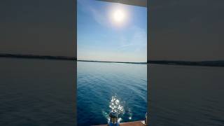 Leaving Ludington heading south on Lake Michigan greatloop boatlife michigan [upl. by Cordalia40]