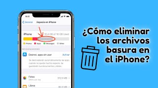 Cómo eliminar archivos basura iPhone [upl. by Niles]