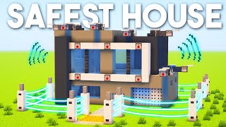 How to build the SAFEST House in Minecraft [upl. by Ahsya]