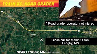 UPDATE Road Grader Operator Tells Of Collision With Train [upl. by Siroled]