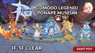 RoM Comodo Legend  Ponape Museum 1F3F Clear SAINT POV Ragnarok M [upl. by Dyraj]