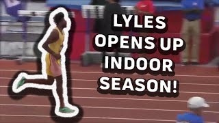 Noah Lyles Opens 2024 Indoor Season With 663 60m Win At Florida Collegiate Invitational [upl. by Llegna]