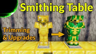 Smithing Table Armor Trims and Upgrading 121  Minecraft Survival Tutorial [upl. by Heintz]