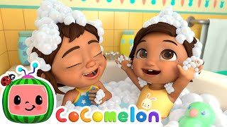 Bath Song 🛁 with Nina  CoComelon Nursery Rhymes amp Kids Songs [upl. by Hurless]