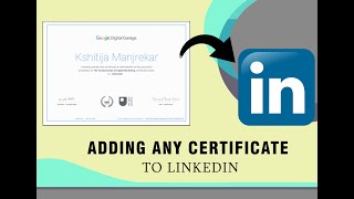 How to add  upload ANY certificate to LINKEDIN 2020 [upl. by Karina]