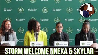 Seattle Seattle Storm Introductory Press Conference Nneka Ogwumike amp Skylar DigginsSmith [upl. by Oribella321]