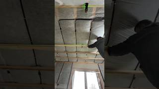 How to Make a Level Ceiling Frame Using a Laser Level diy dovohofficial [upl. by Inalaehon]