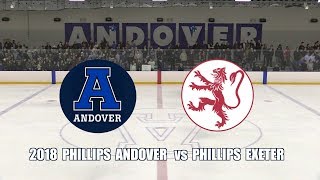 2018 Phillips Academy Andover Hockey vs Phillips Exeter [upl. by Aleina]