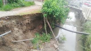 kathmandu26 samakhusi river flooding today [upl. by Sorce]